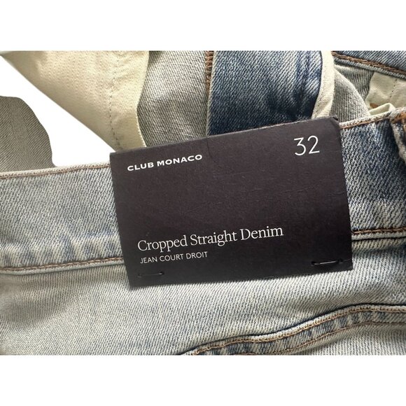 CLUB MONACO Women's Cropped Straight Jeans Size 32 NEW NWT - Picture 8 of 10
